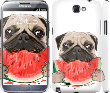 

Чохол Мопс і кавун на Samsung Galaxy Note 2 N7100 843468