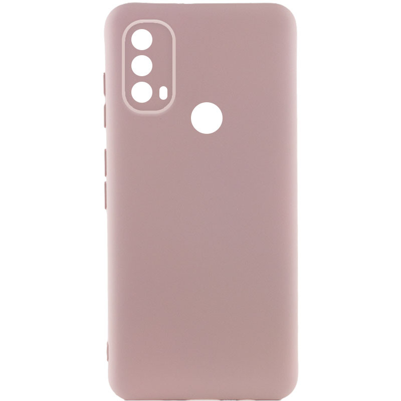 Чохол Silicone Cover Lakshmi Full Camera (A) на Motorola Moto E40 (Рожевий / Pink Sand)