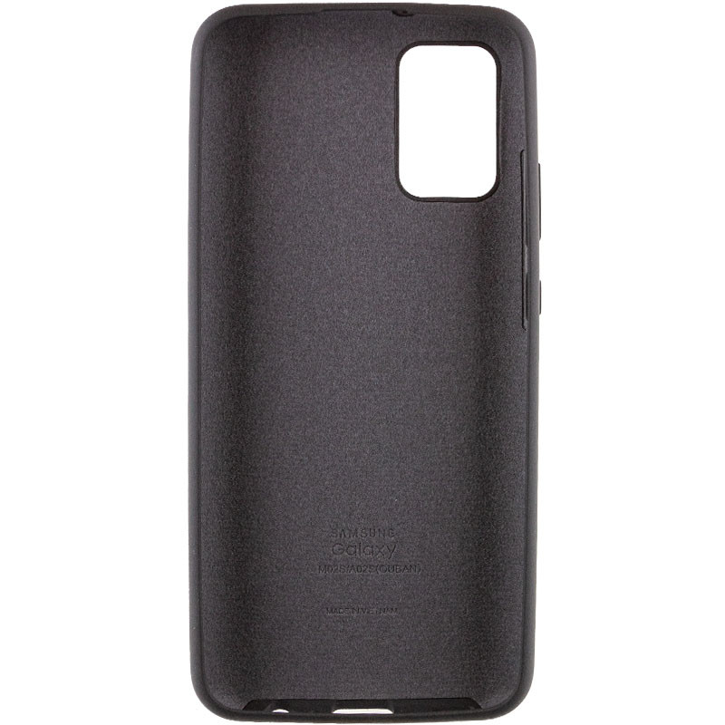 Фото Чехол Silicone Cover Full Protective (AA) для Samsung Galaxy A02s (Черный / Black) на vchehle.ua