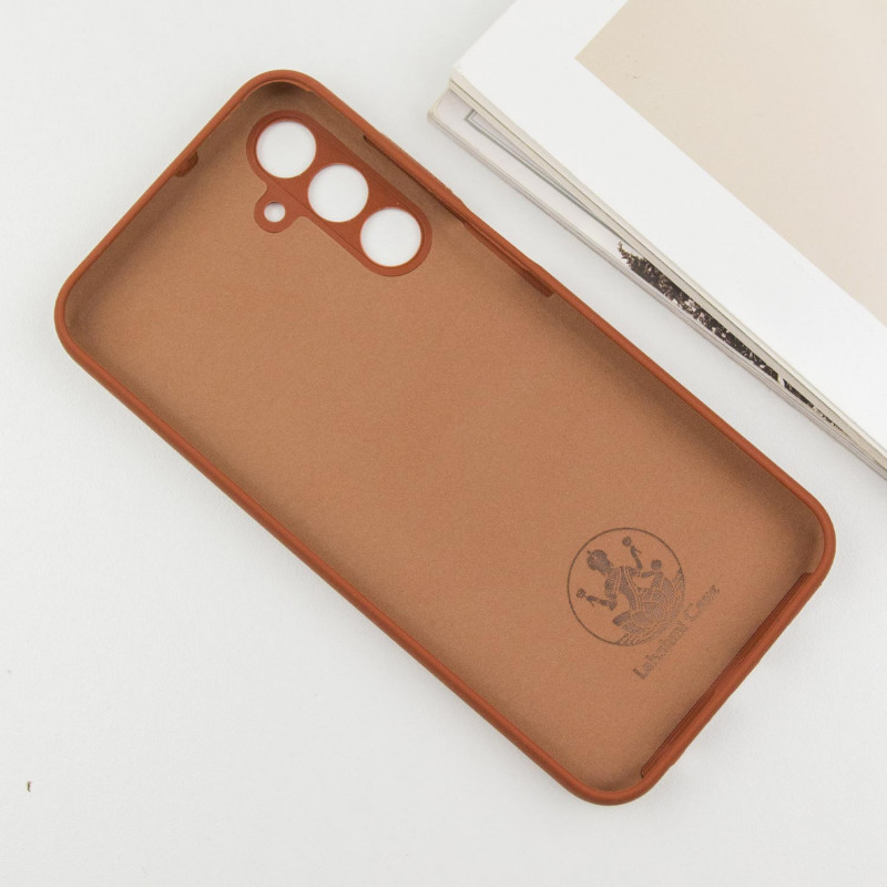 Чохол Silicone Cover Lakshmi Full Camera (AA) на Samsung Galaxy A35 (Коричневий / Brown) в магазині vchehle.ua