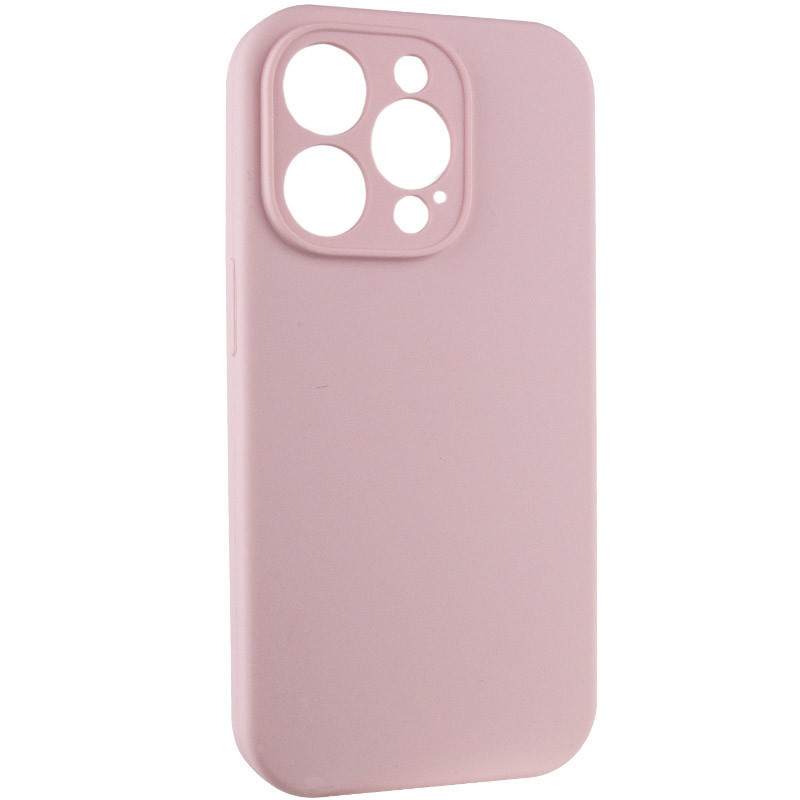 Фото Чохол Silicone Case Full Camera Protective (AA) NO LOGO на Apple iPhone 14 Pro Max (6.7") (Рожевий / Chalk Pink) на vchehle.ua