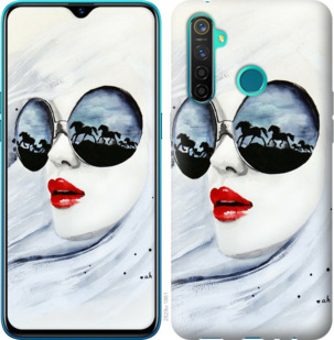 

Чехол Девушка акварелью для Realme 5 Pro 919632