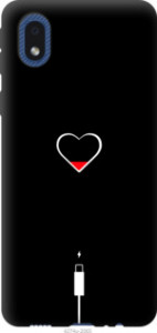 Чехол Подзарядка сердца для Samsung Galaxy A01 Core