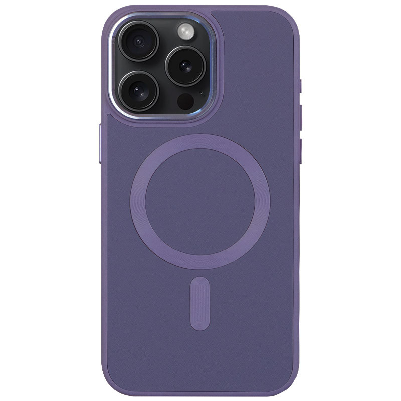 Шкіряний чохол Bonbon Leather Metal Style with Magnetic Safe на Apple iPhone 11 Pro Max (6.5") (Сірий / Lavender)