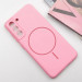 Фото Чехол Silicone Cover Lakshmi Full Camera (AA) with MagFit для Samsung Galaxy S21 FE (Розовый / Light pink) на vchehle.ua
