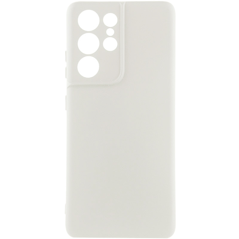 Чехол Silicone Cover Lakshmi Full Camera (AA) для Samsung Galaxy S22 Ultra (Белый / White)