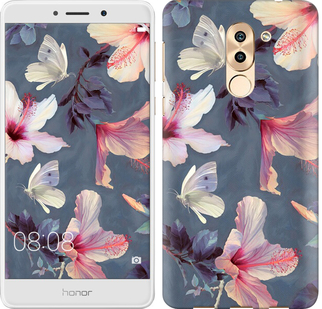 

Чехол Нарисованные цветы для Huawei Honor 6X 596391