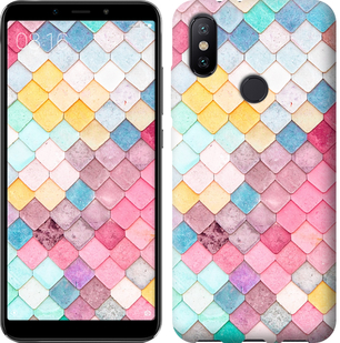 

Чехол Красочная черепица для Xiaomi Mi A2 640120