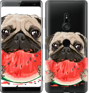 

Чохол Мопс і кавун на Sony Xperia XZ3 H9436 843672
