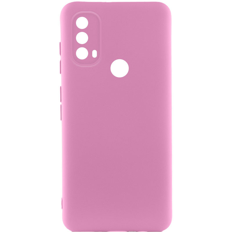 Чохол Silicone Cover Lakshmi Full Camera (A) на Motorola Moto E40 (Рожевий / Pink)