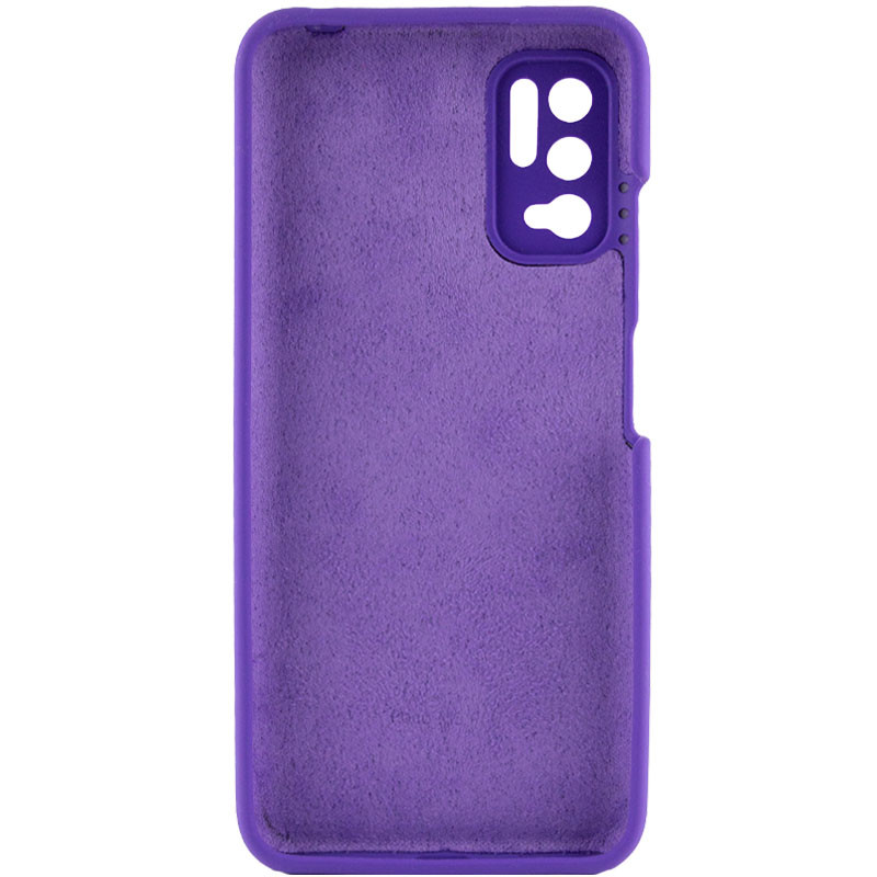 Фото Чехол Silicone Cover Full Camera (AAA) для Xiaomi Redmi Note 10 5G / Poco M3 Pro (Фиолетовый / Violet) в магазине vchehle.ua