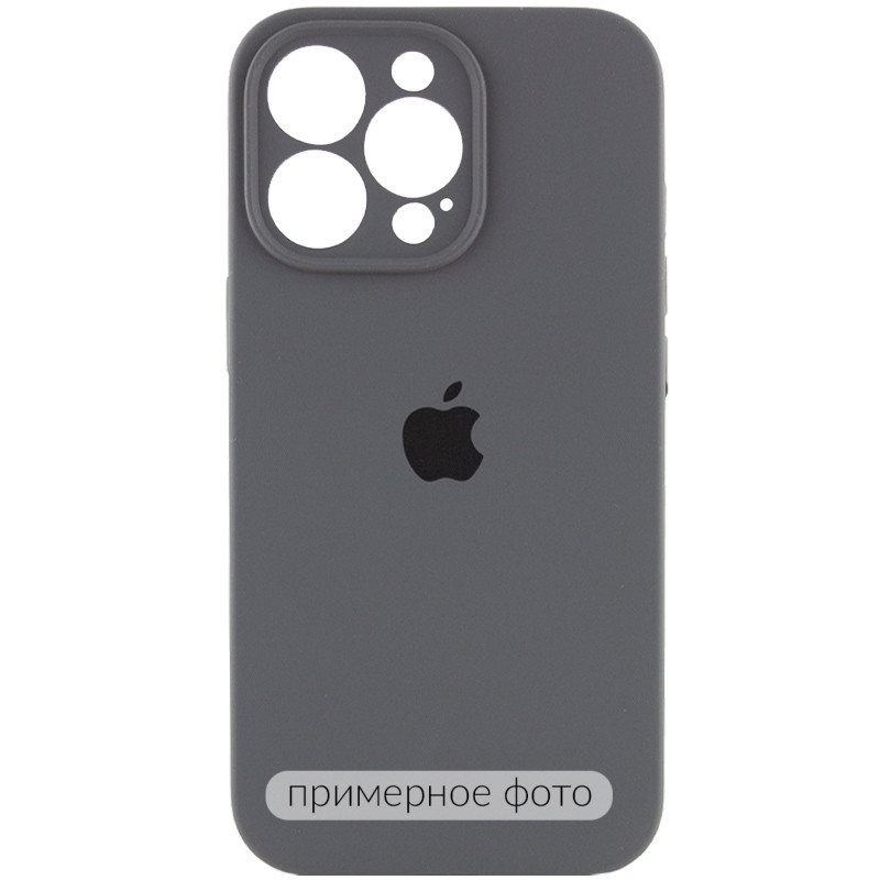 Чохол Silicone Case Full Camera Protective (AA) на Apple iPhone 16 Plus (6.7") (Сірий / Dark Gray)