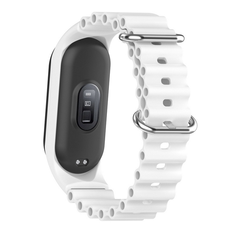 Фото Ремінець Ocean Band для Xiaomi Mi Band 9/8 (Білий / White) в маназині vchehle.ua