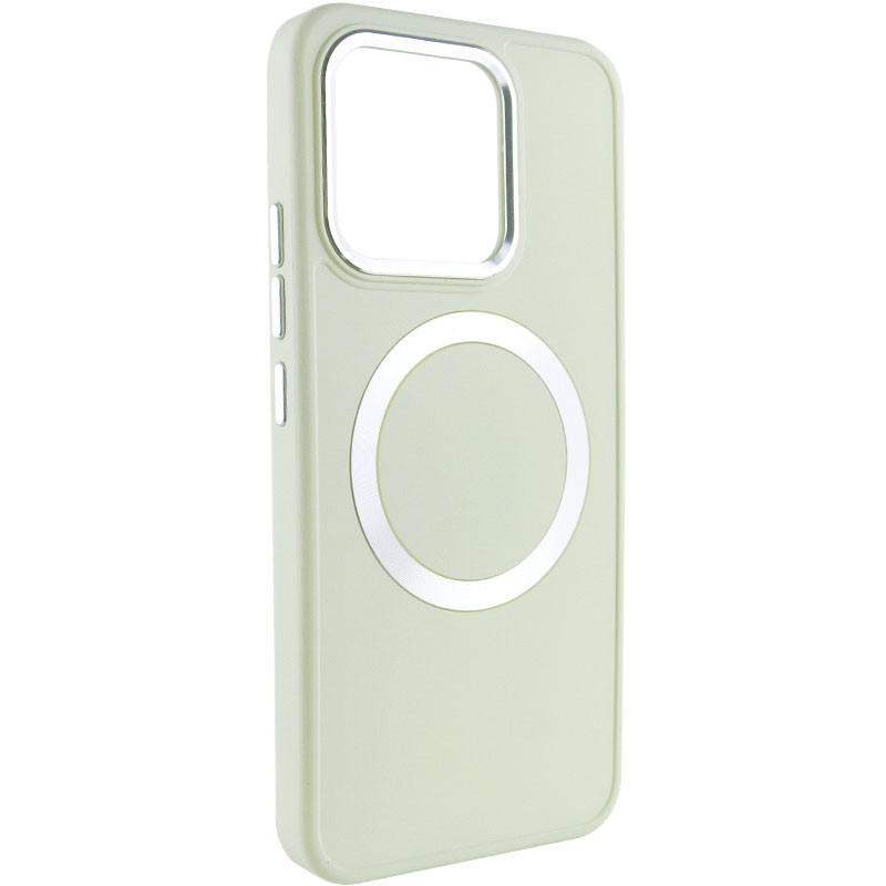 TPU чехол Bonbon Metal Style with Magnetic safe для Xiaomi Redmi Note 13 Pro 4G / Poco M6 Pro 4G /Note 14S (Белый / White)