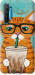 Чохол Зеленоокий кіт в окулярах на Realme XT