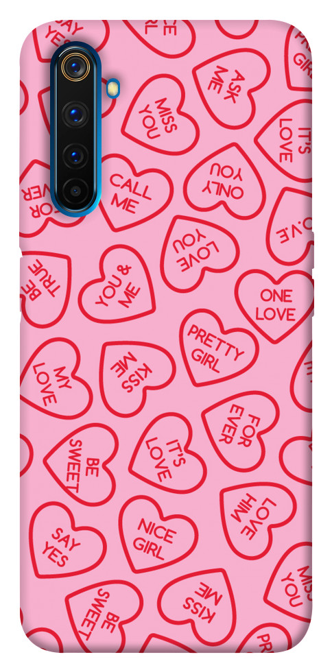 

Чехол Любовные записки для Realme 6 Pro 1099925