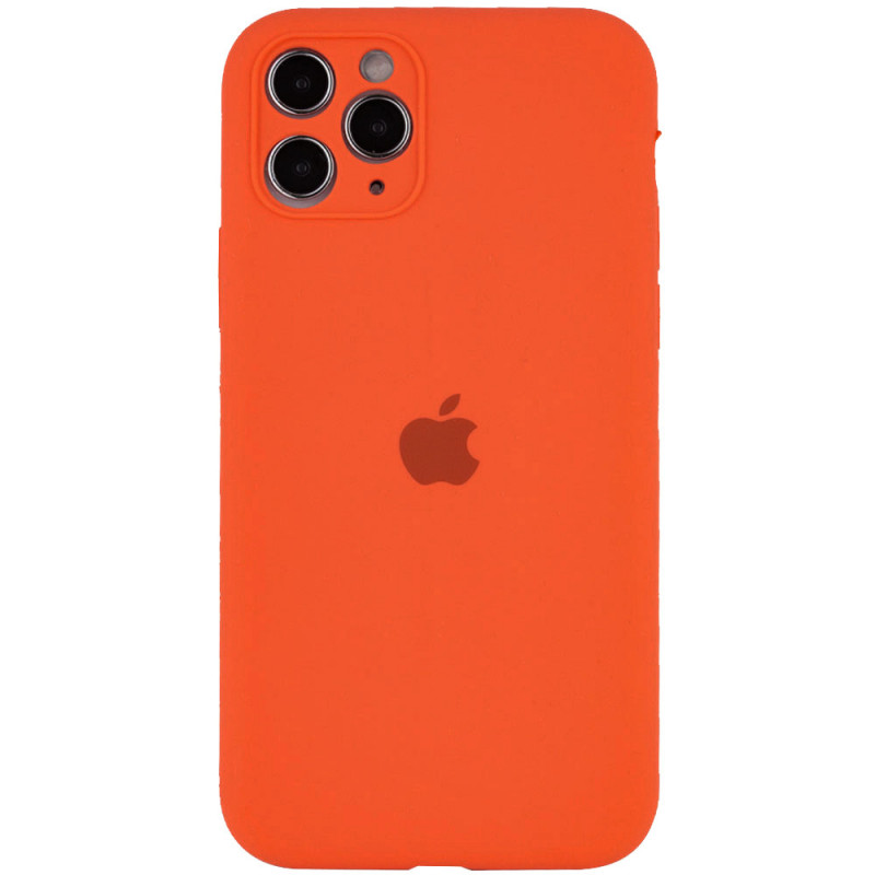 Чехол Silicone Case Full Camera Protective (AA) для Apple iPhone 11 Pro (5.8") (Оранжевый / Kumquat)