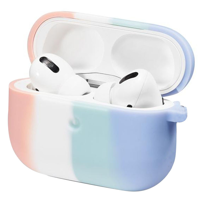 

Силиконовый футляр Colorfull для наушников AirPods Pro (Рожевий / Бузковий) 1191428