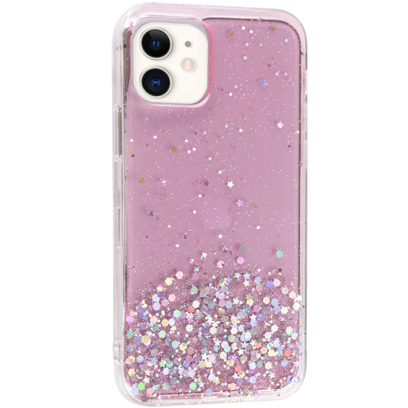 

TPU чохол Star Glitter на Apple iPhone 11 (6.1") (Прозорий / Рожевий) 1126229