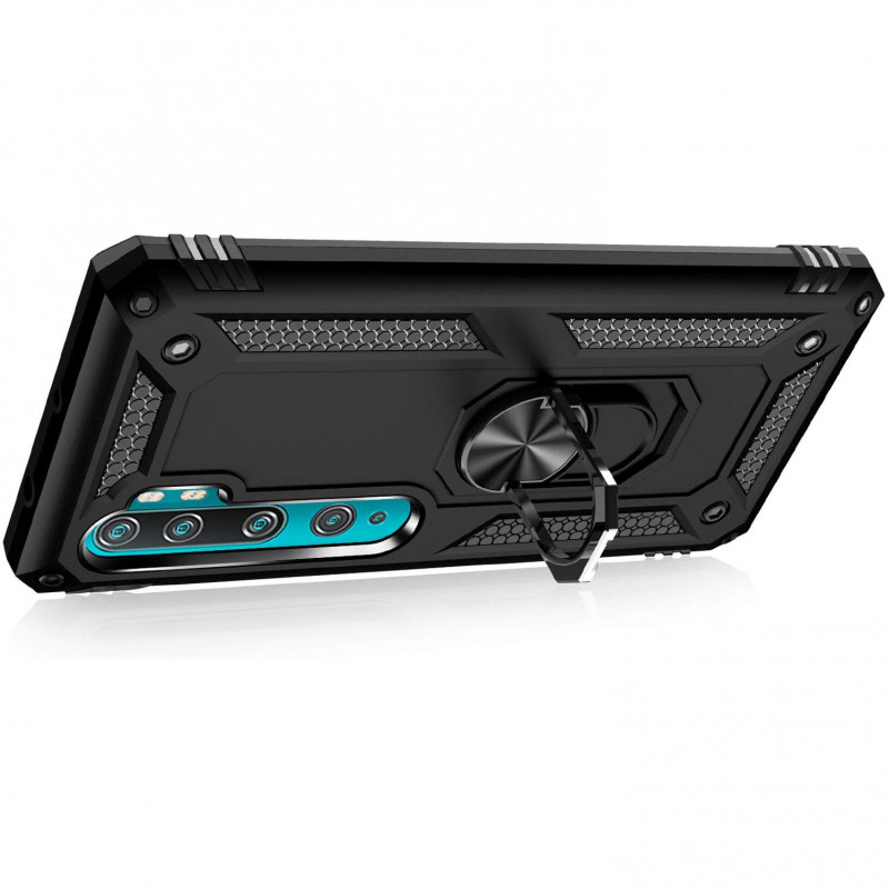 Фото Ударостійкий чохол Serge Ring for Magnet на Xiaomi Mi Note 10 / Note 10 Pro / Note 10 Lite (Чорний) в маназині vchehle.ua
