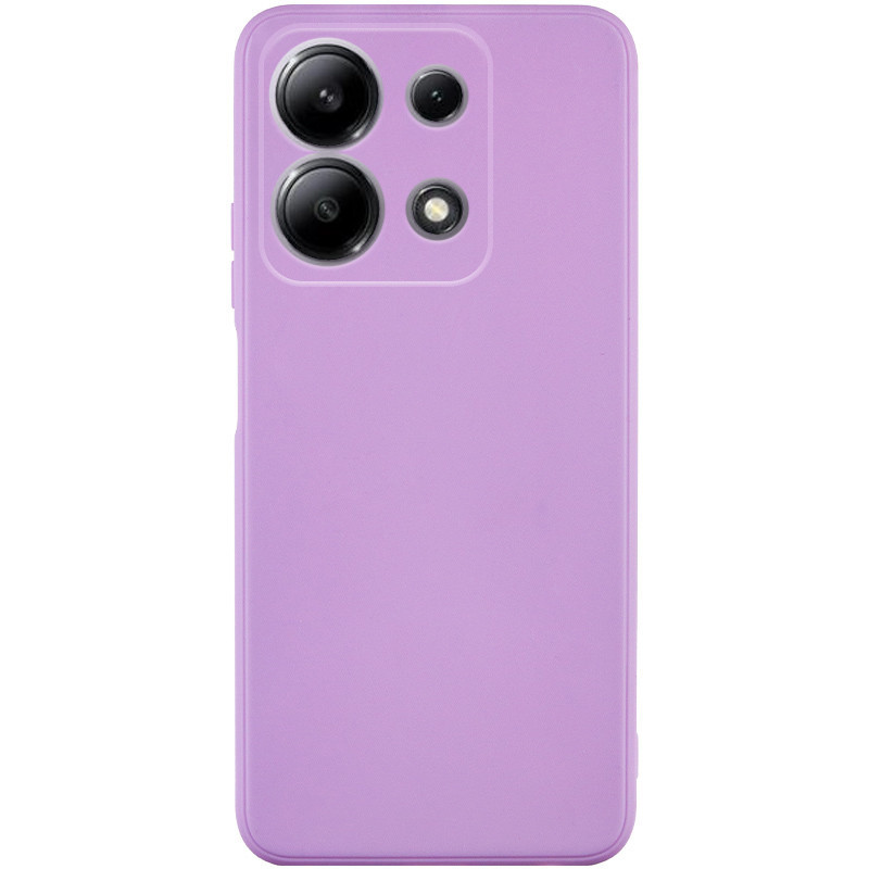 Силиконовый чехол Candy Full Camera для Xiaomi Redmi Note 13 4G (Сиреневый / Dasheen)