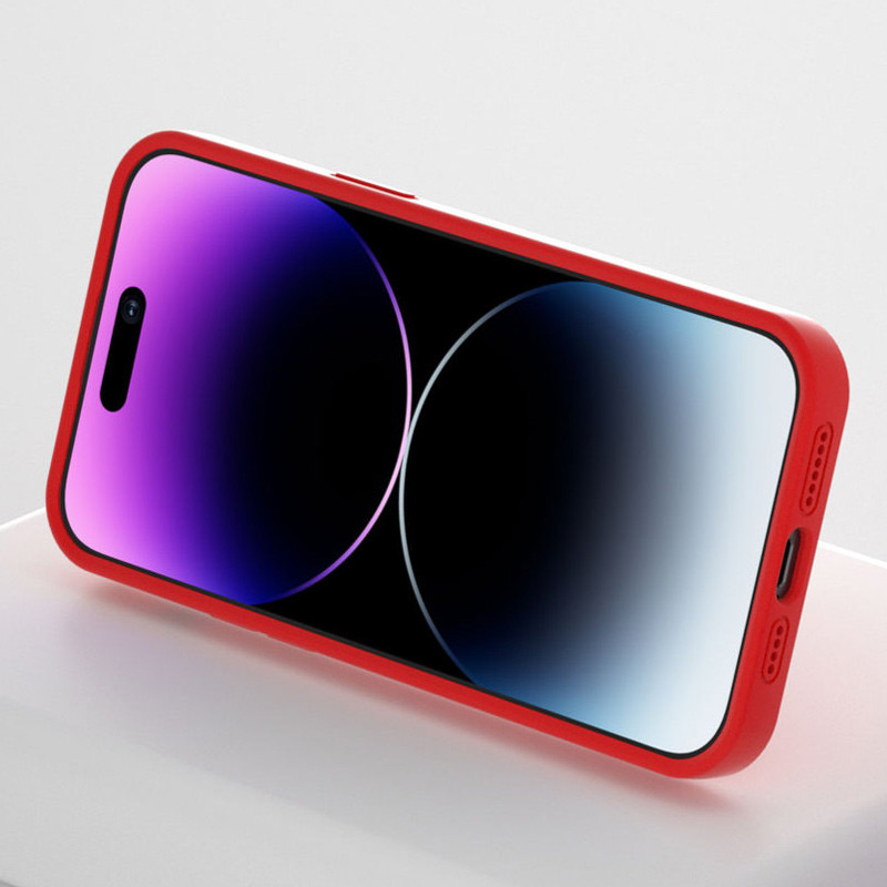 Фото Чохол Silicone Case Full Protective with Ring на Apple iPhone 16 (6.1") (Red) в маназині vchehle.ua