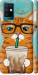 Чохол Зеленоокий кіт в окулярах на Infinix Note 10