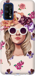 

Чохол Дівчина з квітами v2 на Realme 7 Pro 1146271