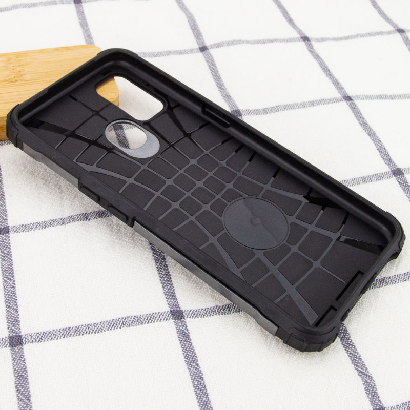 Фото Бронированный противоударный TPU+PC чехол Immortal для Oppo A53 / A32 / A33 (Металл / Gun Metal) в магазине vchehle.ua