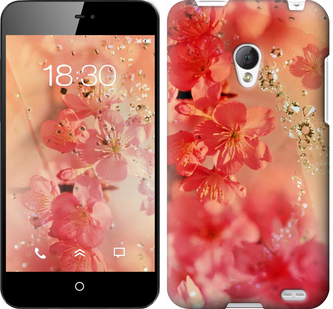 

Чехол Розовые цветы для Meizu MX2 324385
