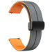 Фото Силіконовий ремінець Classy для Smart Watch 20mm (Grey / Orange) на vchehle.ua