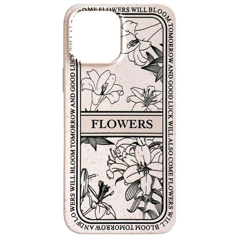 TPU чехол Font для Apple iPhone 12 Pro Max (6.7") (Flowers)