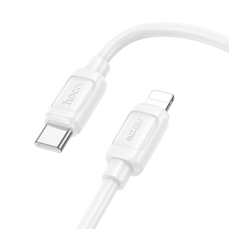 Фото Дата кабель Hoco X115 Surpass Type-C to Lightning 27W (1m) (White) на vchehle.ua