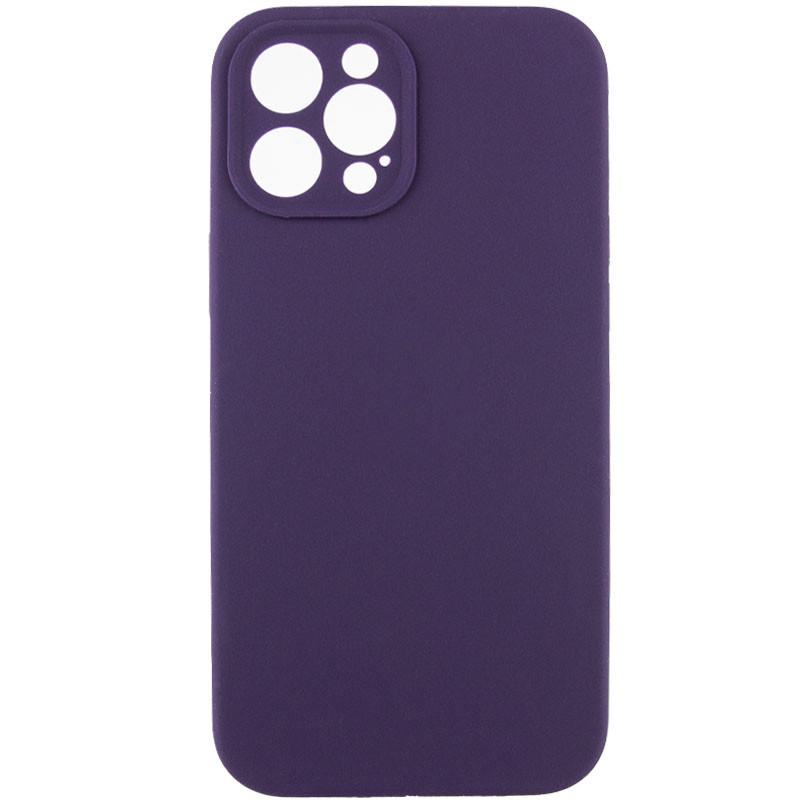 Чохол Silk Full Camera Protective (AA) NO LOGO на Apple iPhone 12 Pro Max (6.7") (Фіолетовий / Elderberry)