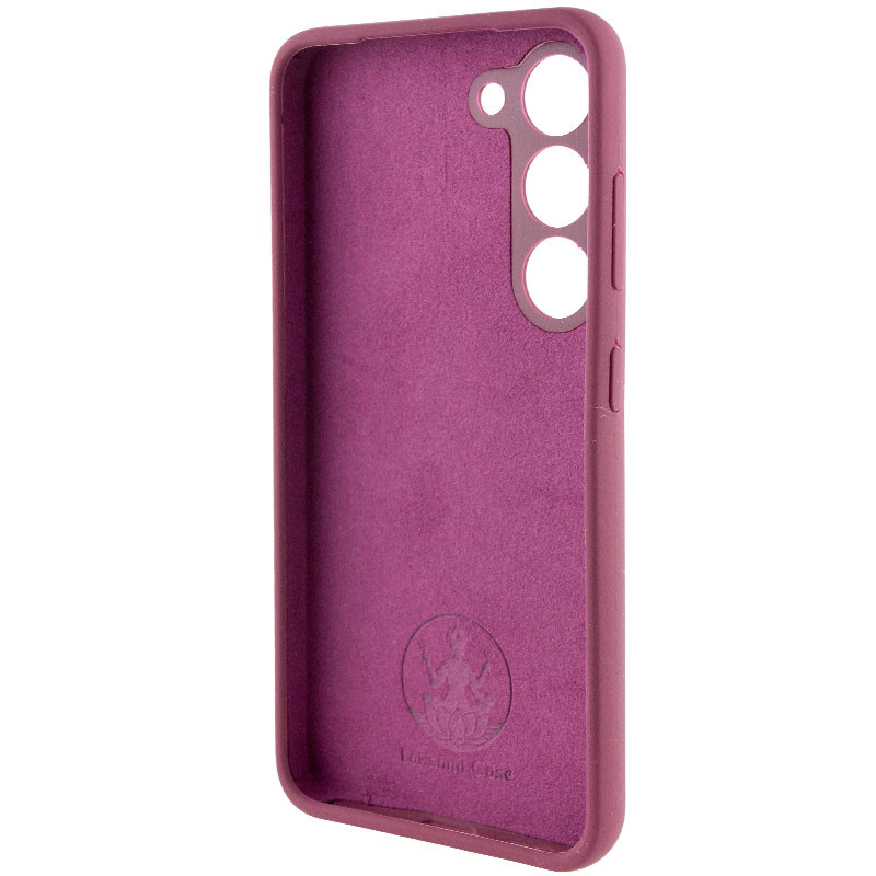 Чохол Silicone Cover Lakshmi Full Camera (AAA) на Samsung Galaxy S22 (Бордовий / Plum) в магазині vchehle.ua