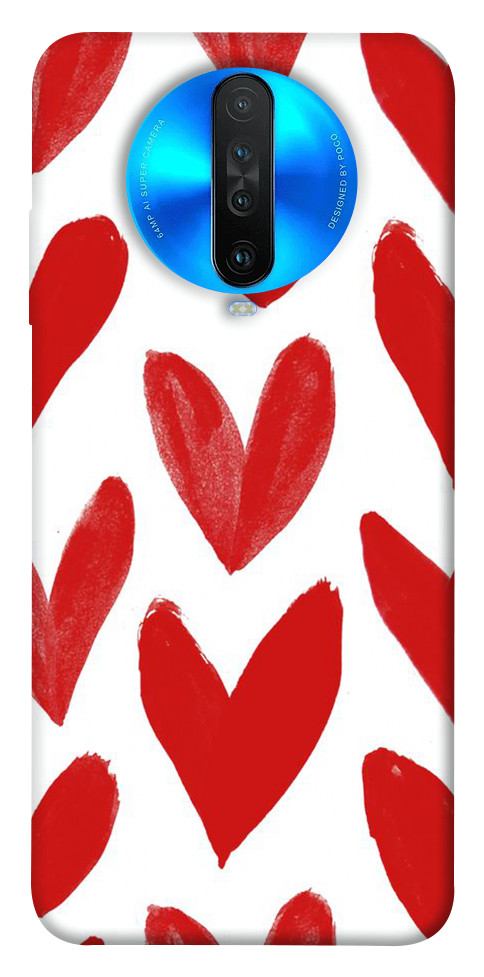 

Чехол Красные сердечки для Xiaomi Poco X2 1104490