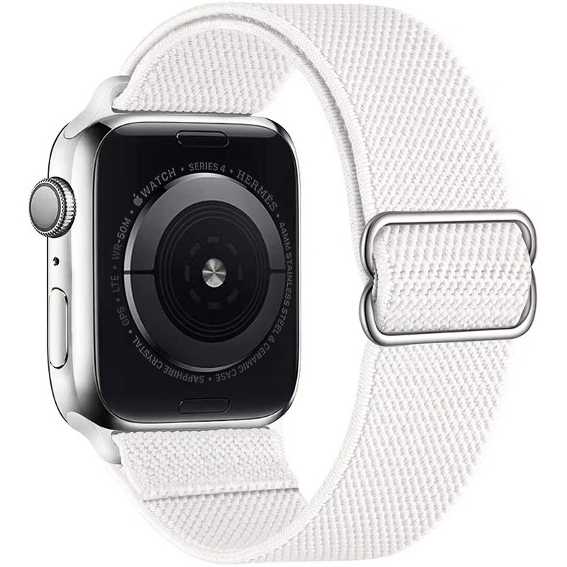 Ремінець тканинний із затяжкою для Apple Watch 38/40/41/42mm(ser.10) (White)