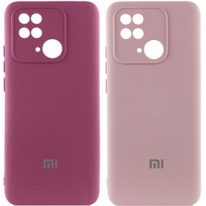 Чохол Silicone Cover Lakshmi Full Camera (AAA) with Logo на Xiaomi Redmi 10C