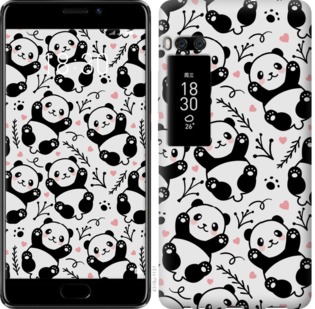 Чехол Панды для Meizu Pro 7 Plus