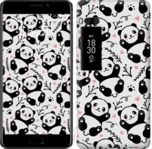 Чехол Панды для Meizu Pro 7 Plus