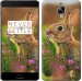 Чехол Кролик и цветы для OnePlus 3