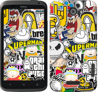 

Чехол Popular logos для HTC One X+ 627878