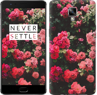 

Чехол Куст с розами для OnePlus 3T 689878