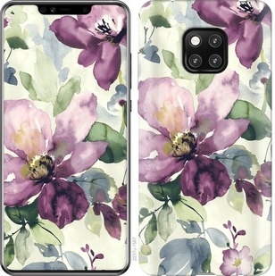 

Чохол Квіти аквареллю на Huawei Mate 20 Pro 668354