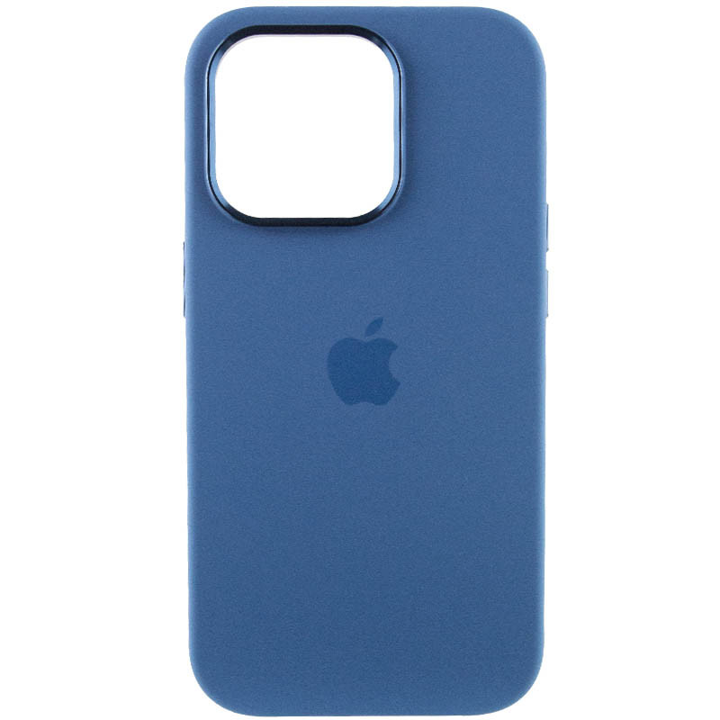 Фото Чехол Silicone Case Metal Buttons (AA) для Apple iPhone 14 Pro (6.1") (Синий / Blue Jay) на vchehle.ua