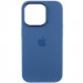 Фото Чехол Silicone Case Metal Buttons (AA) для Apple iPhone 14 Pro (6.1") (Синий / Blue Jay) на vchehle.ua