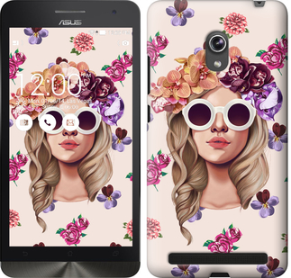 

Чехол Девушка с цветами v2 для Asus ZenFone 6 A600CG 190474