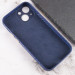 Фото Уценка Кожаный чехол Leather Case Carbon series для Apple iPhone 13 mini (5.4") (Дефект упаковки / Синий) в магазине vchehle.ua