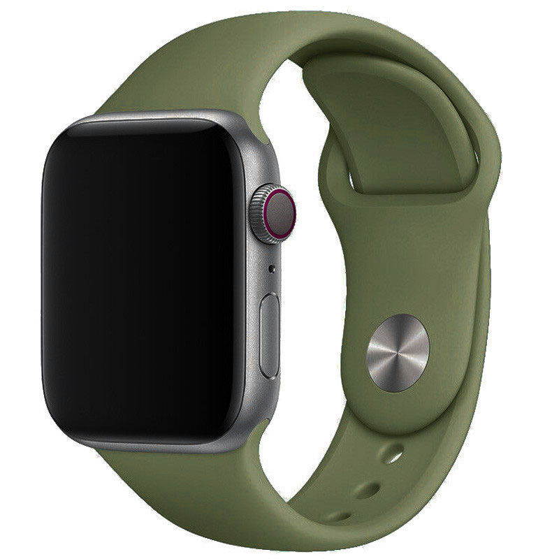 Силиконовый ремешок для Apple Watch Sport Band 38/40/41/42mm (S/M & M/L) 3pcs (Зеленый / Olive)