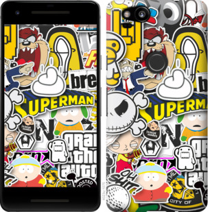 

Чохол Popular logos на Google Pixel 2 776448